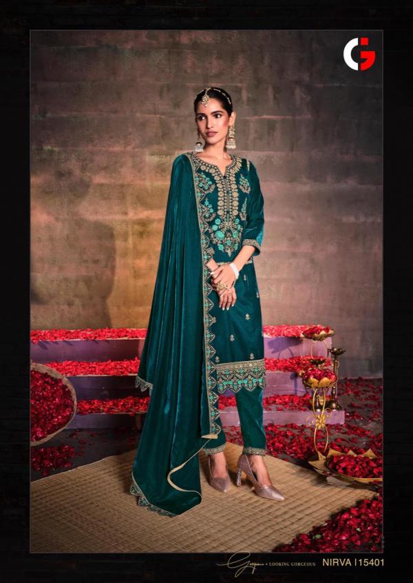 Gull Jee Nirva Velevt Designer Embroidery Pakistani Salwar Kameez